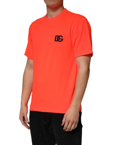 Neon Polyester Crew Neck Men Men's T-shirt - Dolce & Gabbana - Modalova