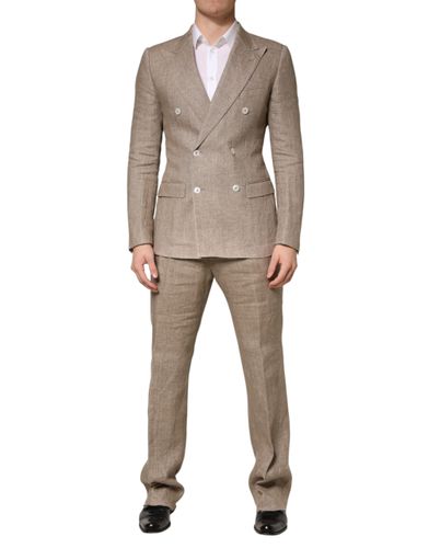 Linen Double Breasted 2 Piece Men Men's Suit (Pre-Owned) - Dolce & Gabbana - Modalova