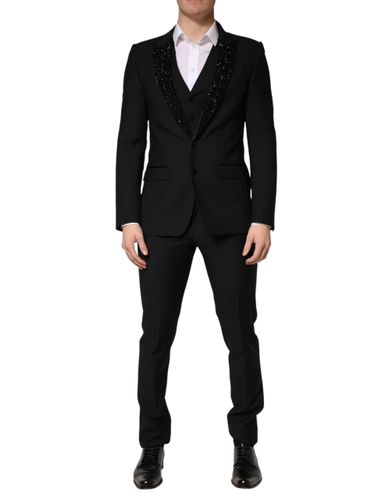 Wool Single Breasted 3 Piece Men Men's Suit (Pre-Owned) - Dolce & Gabbana - Modalova