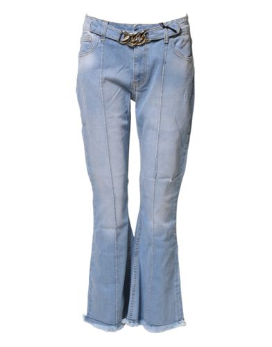 Washed High Waist Bootcut Denim Women's Jeans (Pre-Owned) - CRISTINAEFFE - Modalova