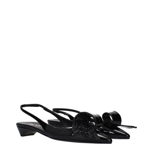 Leather Flat Women's Sandals - Prada - Modalova