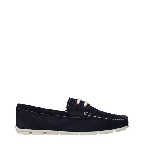 Leather Slip-On Women's Loafers - Prada - Modalova