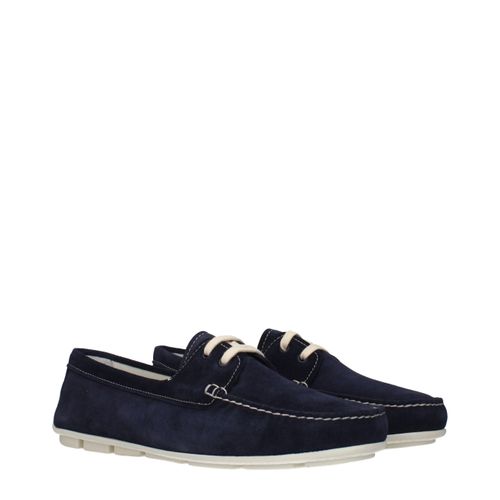 Leather Slip-On Women's Loafers - Prada - Modalova