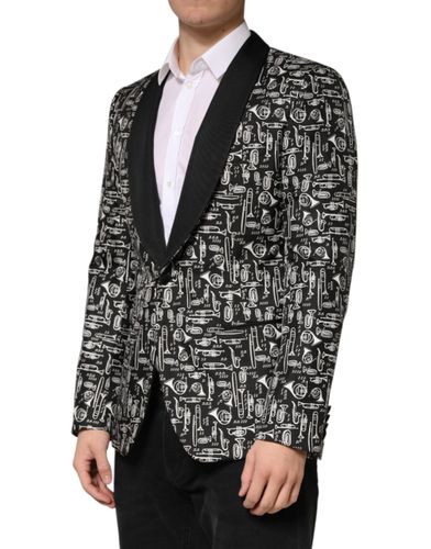 Jazz Club Silk Single Breasted Men's Blazer - Dolce & Gabbana - Modalova