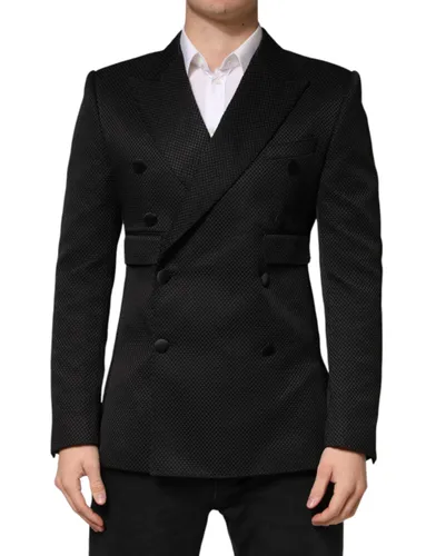 Cotton Double Breasted 2 Button Men's Blazer - Dolce & Gabbana - Modalova