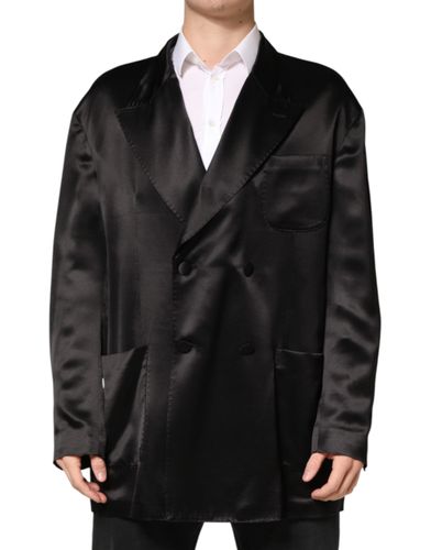 Silk Double Breasted 2 Button Men's Blazer - Dolce & Gabbana - Modalova