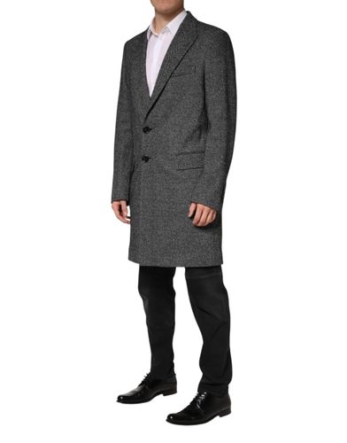 Wool Blend Long Trench Coat Men Men's Jacket - Dolce & Gabbana - Modalova