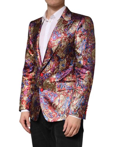 Jacquard Single Breasted Men's Blazer - Dolce & Gabbana - Modalova
