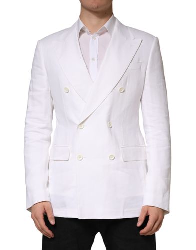 Linen Double Breasted 2 Button Men's Blazer (Pre-Owned) - Dolce & Gabbana - Modalova