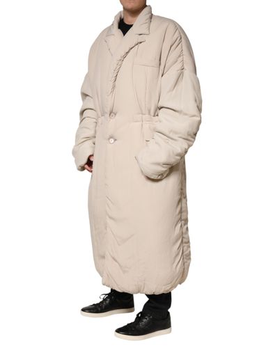 Padded Collared Long Trench Coat Men's Jacket (Pre-Owned) - Dolce & Gabbana - Modalova