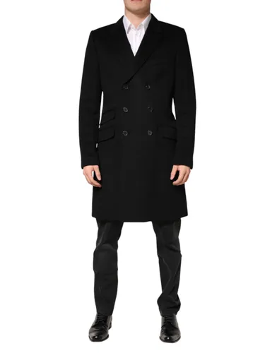 Wool Double Breasted TrenchCoat Men's Jacket - Dolce & Gabbana - Modalova