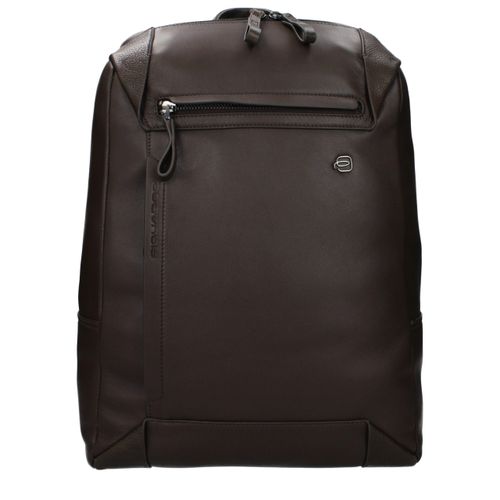 Leather Men's Backpack - Piquadro - Modalova