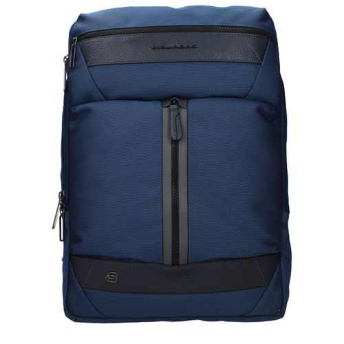 Piquadro Blue Fabric Men's Backpack - Piquadro - Modalova