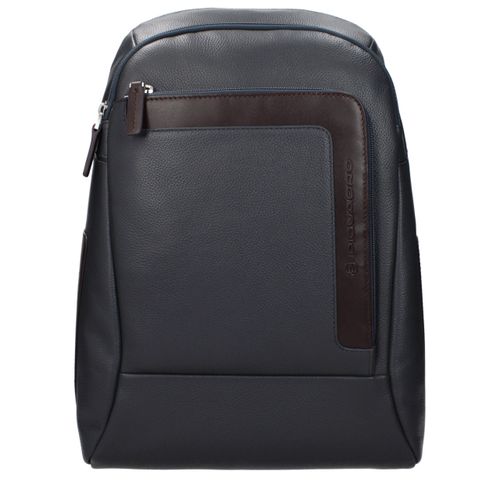 Leather Men's Backpack - Piquadro - Modalova