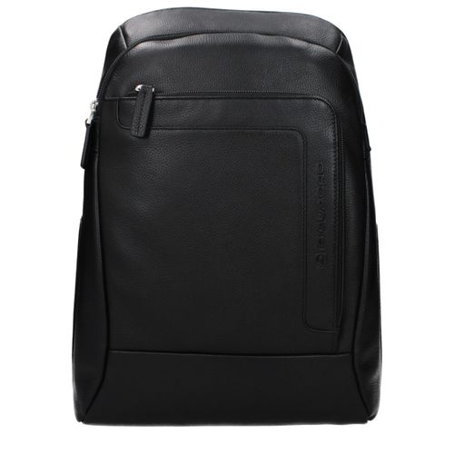 Leather Men's Backpack - Piquadro - Modalova