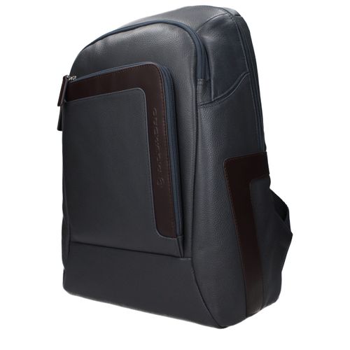 Leather Men's Backpack - Piquadro - Modalova
