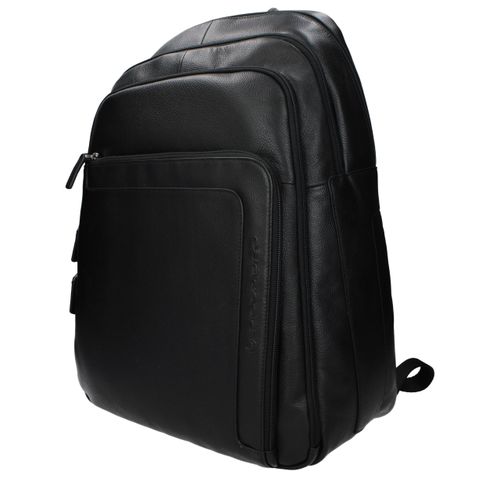 Leather Men's Backpack - Piquadro - Modalova