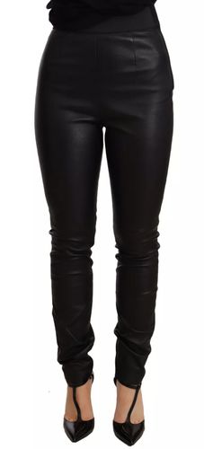 Leather Elastic Waist Trouser Women's Pants (Pre-Owned) - Dolce & Gabbana - Modalova