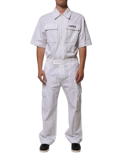Barcode Patch Utility Zip Jumpsuit Men's Pants (Pre-Owned) - Dolce & Gabbana - Modalova