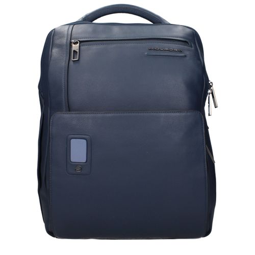 Leather Men's Backpack - Piquadro - Modalova