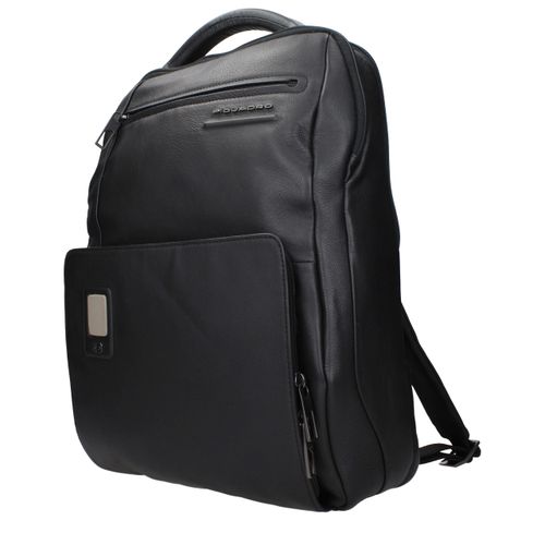 Leather Men's Backpack - Piquadro - Modalova