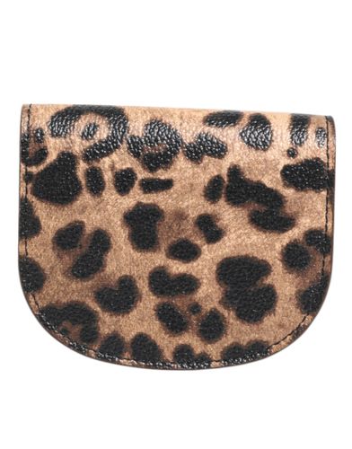 Leopard Print Calf Leather Small Coin Purse Women's Wallet - Dolce & Gabbana - Modalova