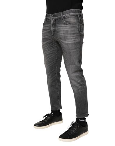 Cotton Denim Slim Fit Distressed Pants Men's Jeans (Pre-Owned) - Dolce & Gabbana - Modalova
