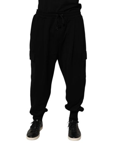 Cotton Blend Cargo Joggers Drawstring Men's Pants (Pre-Owned) - Dolce & Gabbana - Modalova