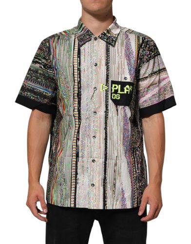 Graphic Collared Casual Men's Shirt - Dolce & Gabbana - Modalova