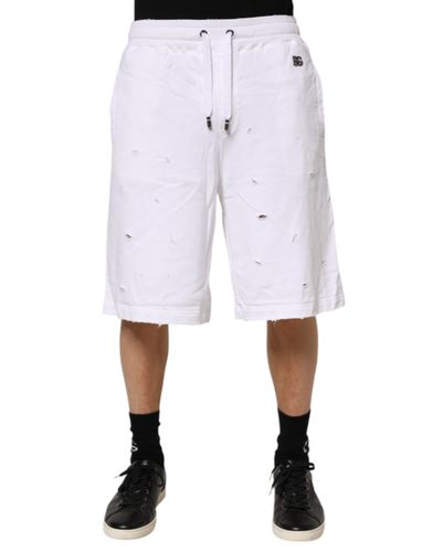 Ripped Mid Waist Casual Bermuda Men's Short (Pre-Owned) - Dolce & Gabbana - Modalova