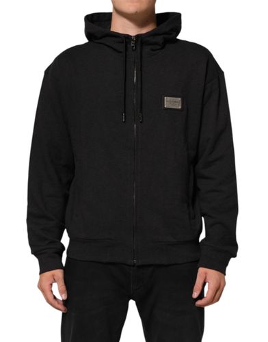 Logo FullZip Hooded Sweatshirt Men's Sweater - Dolce & Gabbana - Modalova