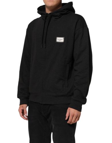 Logo FullZip Hooded Sweatshirt Men's Sweater - Dolce & Gabbana - Modalova