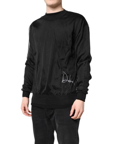 Logo Polyester CrewNeck Sweatshirt Men's Sweater (Pre-Owned) - Dolce & Gabbana - Modalova