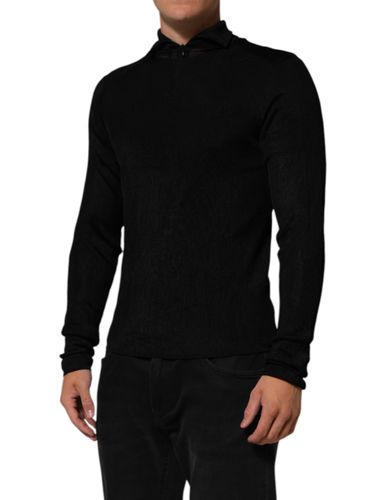 Viscose Turtle Neck Pullover Men's Sweater - Dolce & Gabbana - Modalova