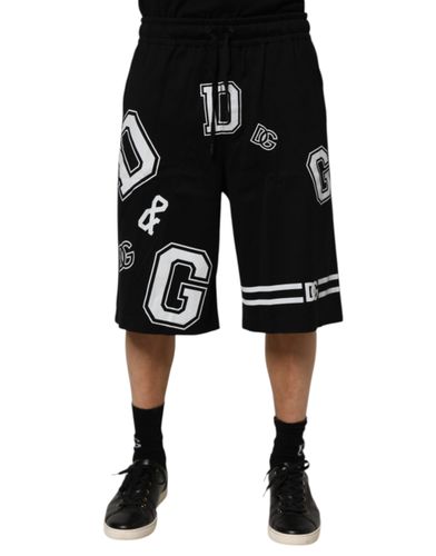 Logo Print Cotton Casual Bermuda Men's Short (Pre-Owned) - Dolce & Gabbana - Modalova