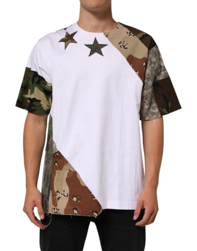 Camouflage Patckwork Men Cotton Men's T-shirt - Dolce & Gabbana - Modalova