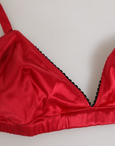 Silk Satin Triangle Soft Cup Br Women's Underwear - Dolce & Gabbana - Modalova