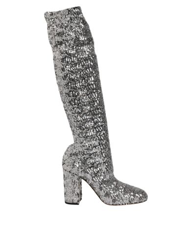 Sequins Glitter High Heel Boot Women's Shoes (Pre-Owned) - Dolce & Gabbana - Modalova