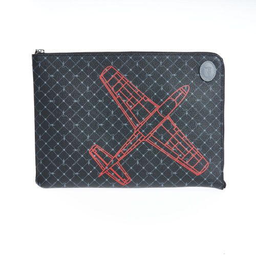 Leather Men Men's Clutch - Trussardi - Modalova