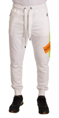 Cotton Logo Patch SweatMen's Jogging Men's Pants - Dolce & Gabbana - Modalova