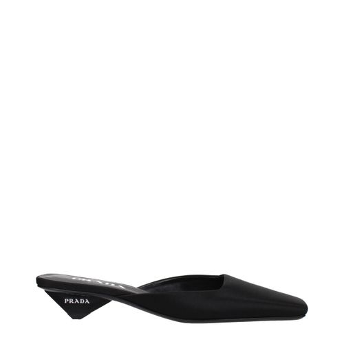Satin Flat Women's Sandals - Prada - Modalova