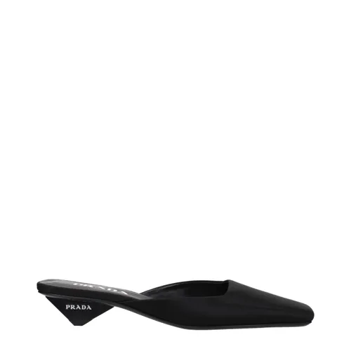 Satin Flat Women's Sandals - Prada - Modalova