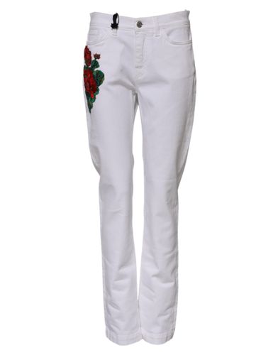 Floral Sequined Embroid GIRLY Denim Women's Jeans (Pre-Owned) - Dolce & Gabbana - Modalova