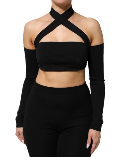 Viscose Halter Off Shoulder Cropped Women's Top (Pre-Owned) - Dolce & Gabbana - Modalova