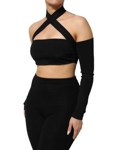 Viscose Halter Off Shoulder Cropped Women's Top (Pre-Owned) - Dolce & Gabbana - Modalova