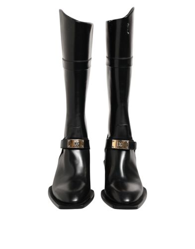 Logo Plaque Over The Calf Boots Men's Shoes (Pre-Owned) - Dolce & Gabbana - Modalova