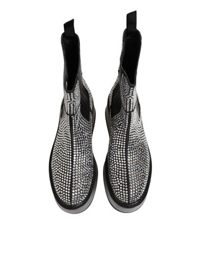 Crystal Strass Mid Calf Short Boots Men's Shoes - Dolce & Gabbana - Modalova