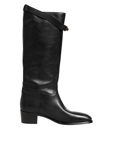 Logo Plaque Over The Calf Boots Men's Shoes - Dolce & Gabbana - Modalova