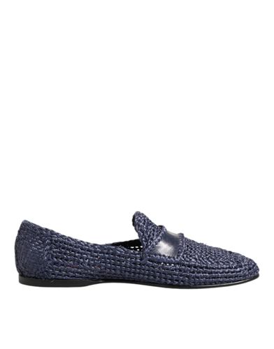 Woven Leather Slip On Loafers Men Men's Shoes (Pre-Owned) - Dolce & Gabbana - Modalova