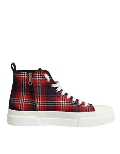 Cotton High Top Men Sneakers Men's Shoes - Dolce & Gabbana - Modalova